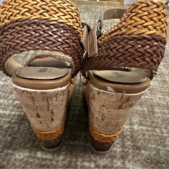 Colorful Cork Braided Mossimo wedges - Picture 9 of 9